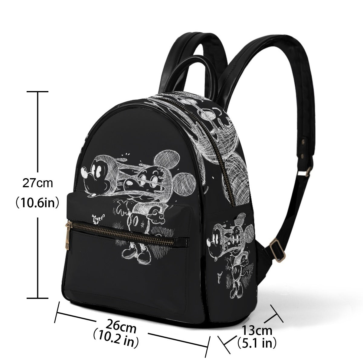 Small Backpack - Mickey Face Off - Black