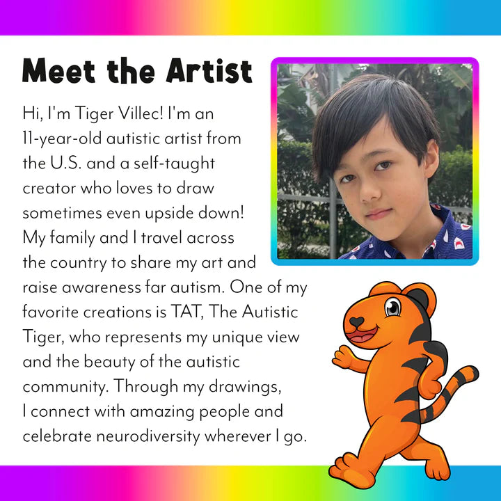 Sensory Plushie - TAT The Autistic Tiger - 3 Pounds! SN/LE 50