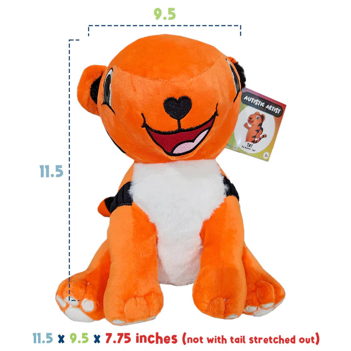 Sensory Plushie - TAT The Autistic Tiger - 3 Pounds! SN/LE 50
