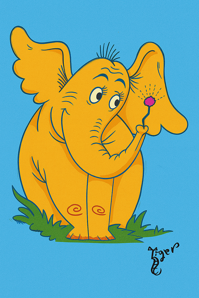 Art Print - C53 Horton Color - Dr Seuss