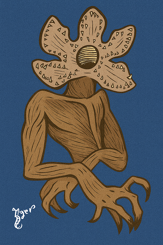 Art Print - H22 Demagorgon Color - Stranger Things