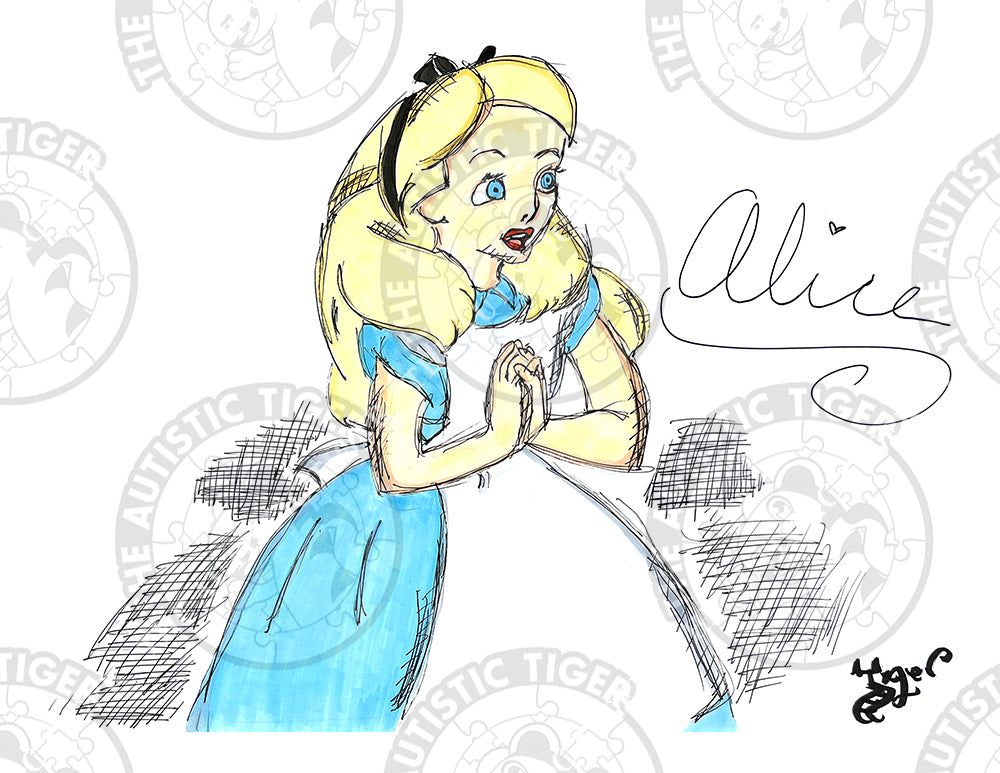 Art Print - N21 Alice in Wonderland SIGNED