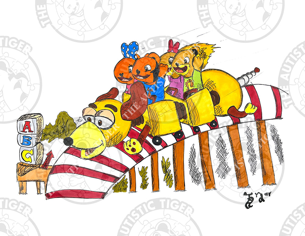 Art Print - N38 TAT Slinky Dog Dash - Hollywood Studios
