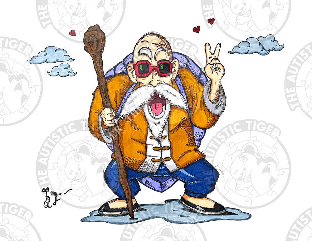 Art Print - N5 Master Roshi - Dragon Ball Z