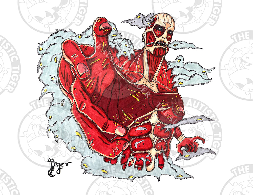 Art Print - N60 Colossal Titan - Attack on Titan