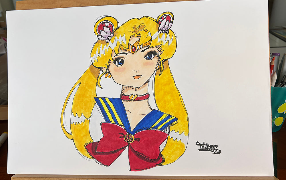 Sailor Moon - 11x17 Character Drawing