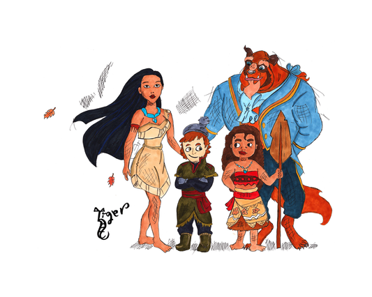 Disney Family Art Print