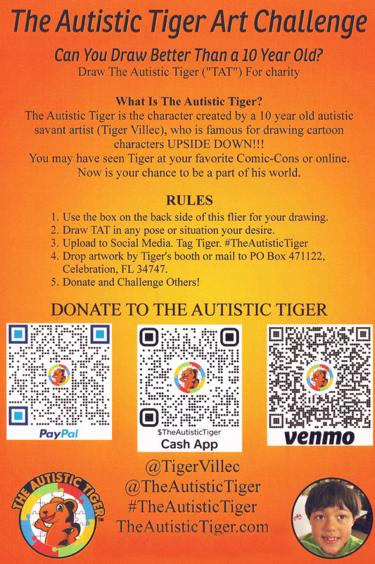 The Autistic Tiger Art Challenge - 10 Pack