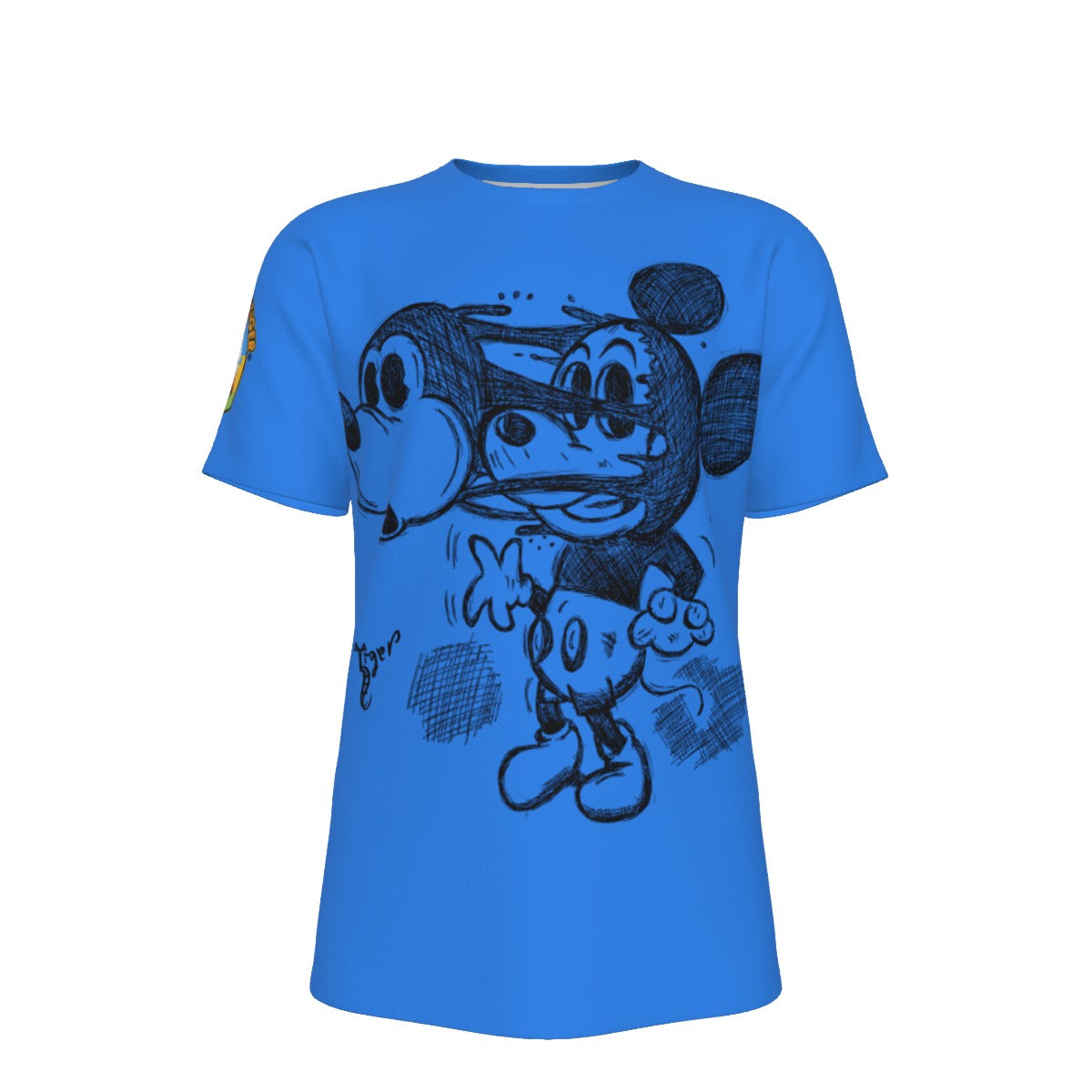 Mickey Face Off Shirt - Blue