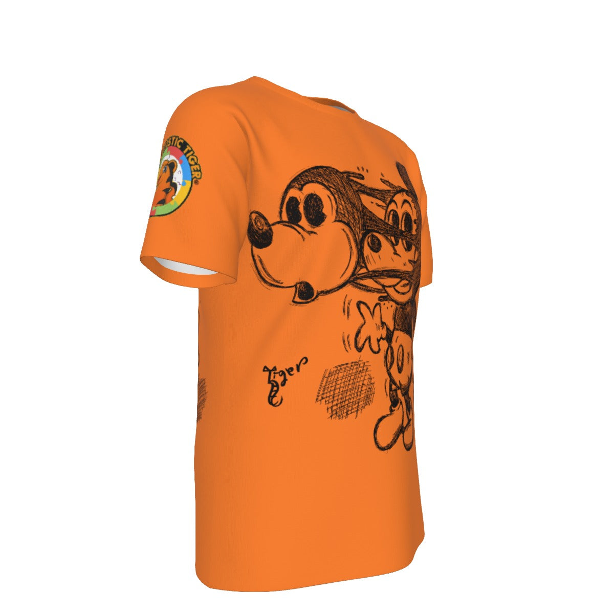 Mickey Face Off Shirt - Orange