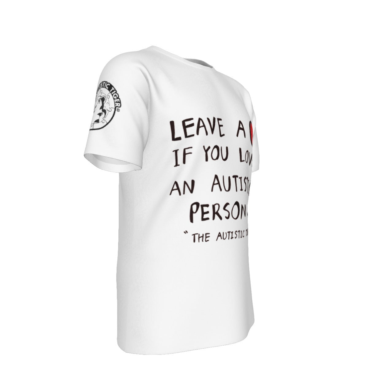 Leave a Heart for Autism Shirt - White