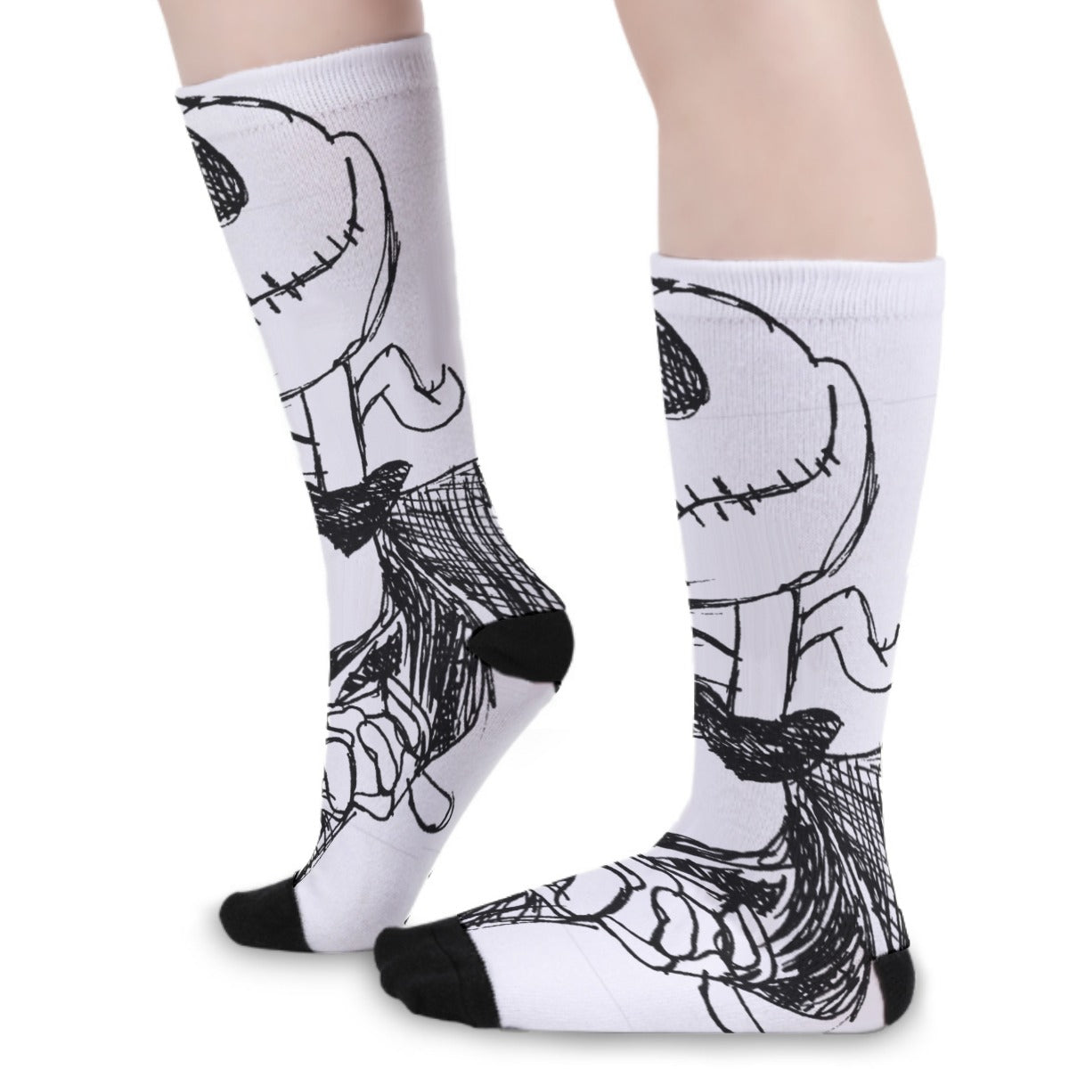 Socks - Jack Skellington - White