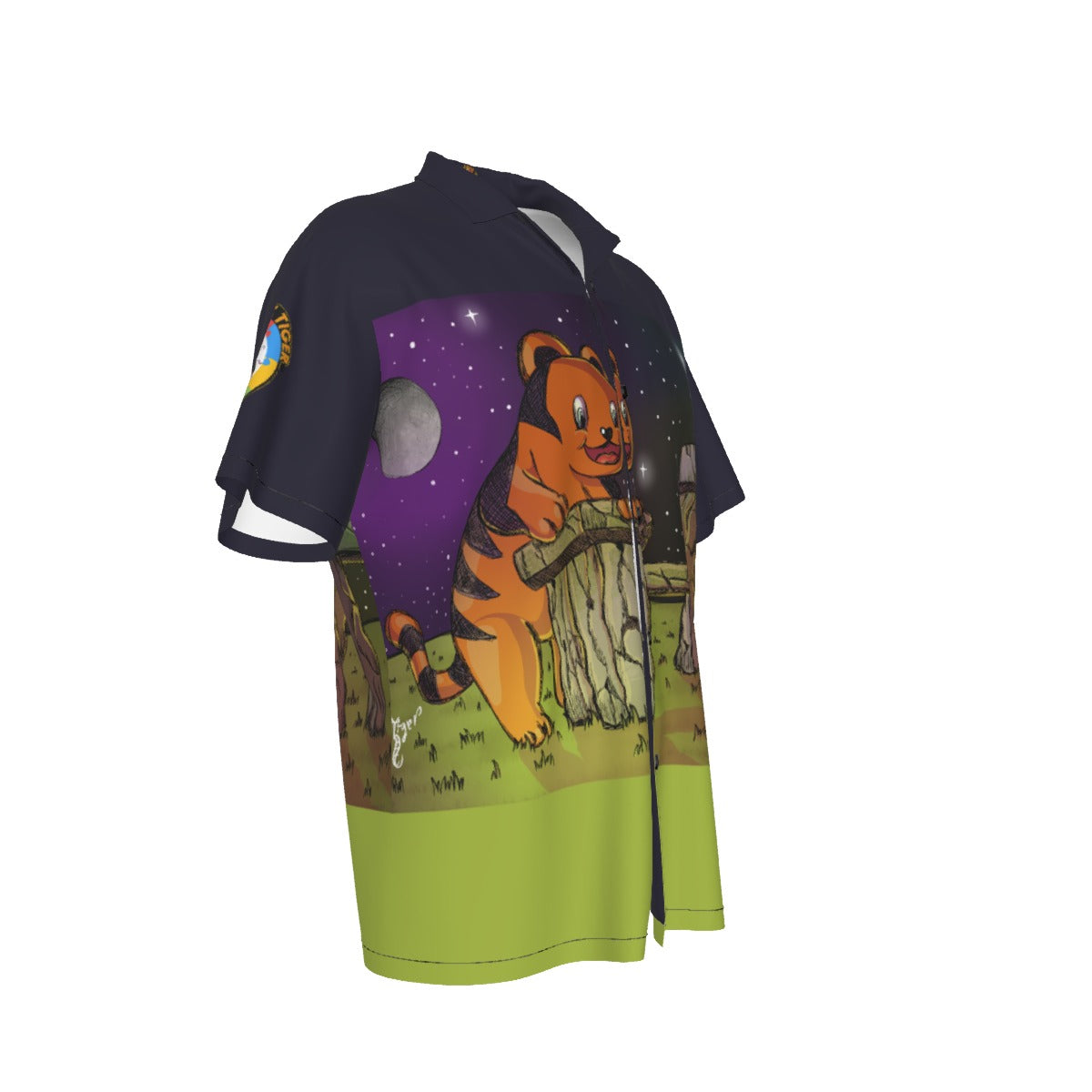 The Autistic Tiger Stonehenge Hawaiian Shirt