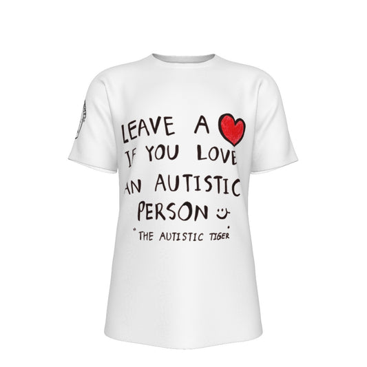 Leave a Heart for Autism Shirt - White