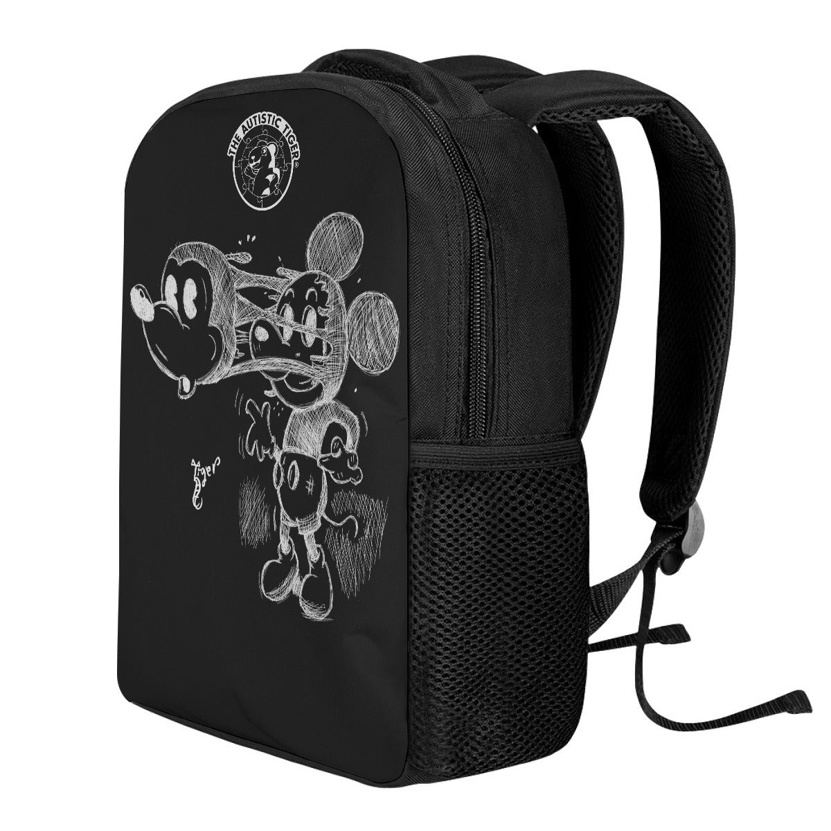 Student Backpack - Mickey Face Off - Black