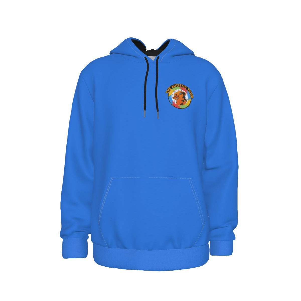 The Autistic Tiger Hoodie - Blue Fleece Lined