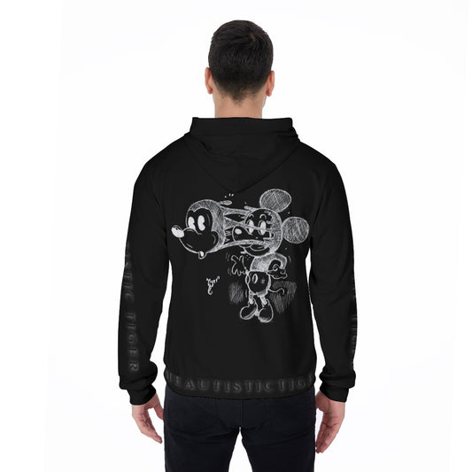 Mickey Face Off Hoodie - Black