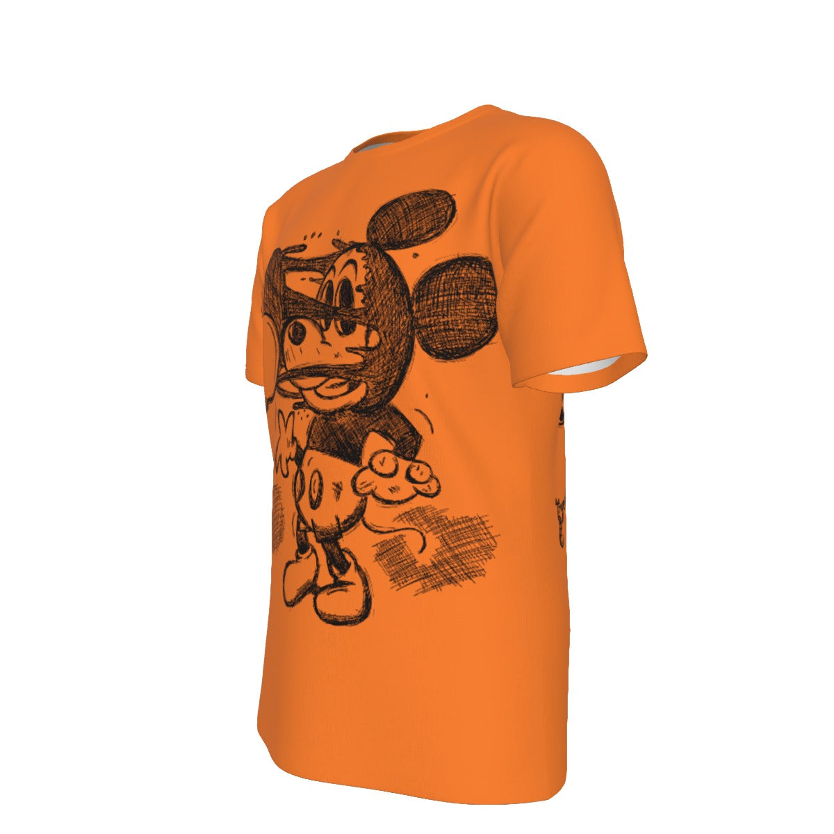 Mickey Face Off Shirt - Orange