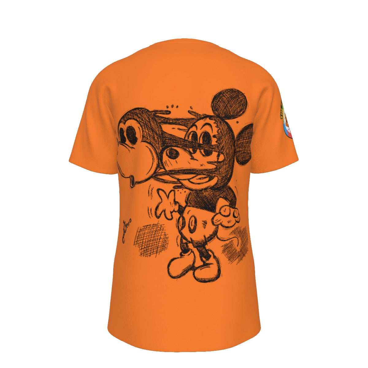 Mickey Face Off Shirt - Orange