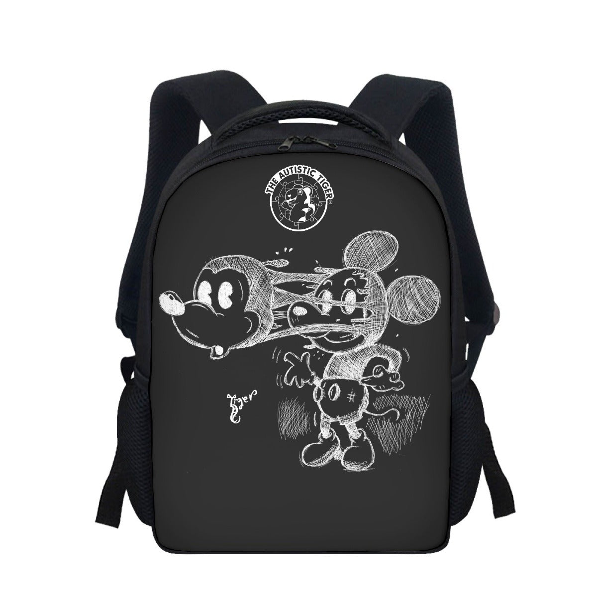 Student Backpack - Mickey Face Off - Black