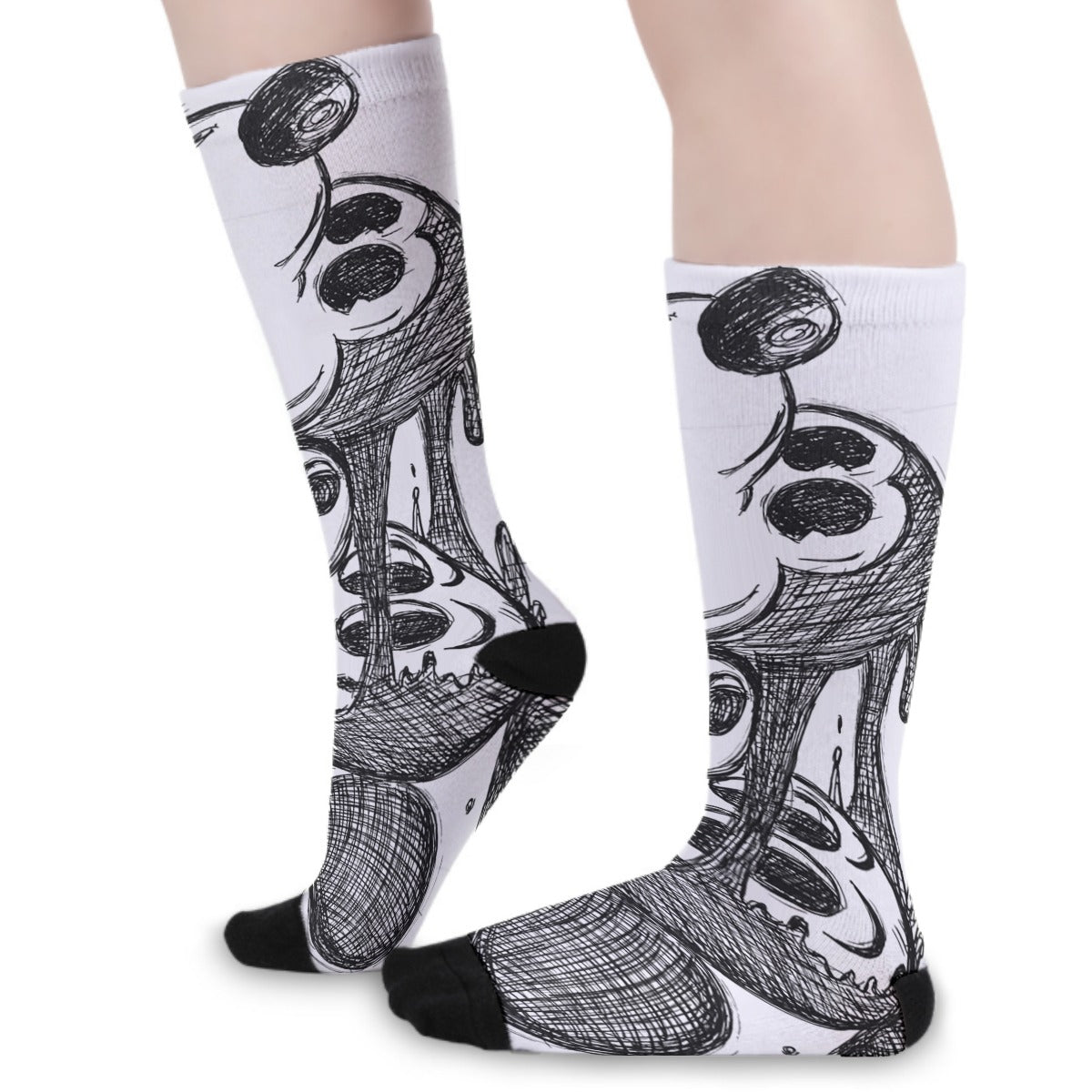 Socks - Mickey Face Off - White