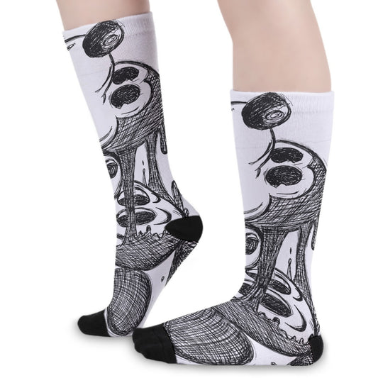 Socks - Mickey Face Off - White