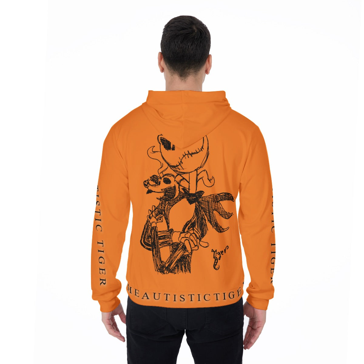 Jack Skellington Hoodie - Orange