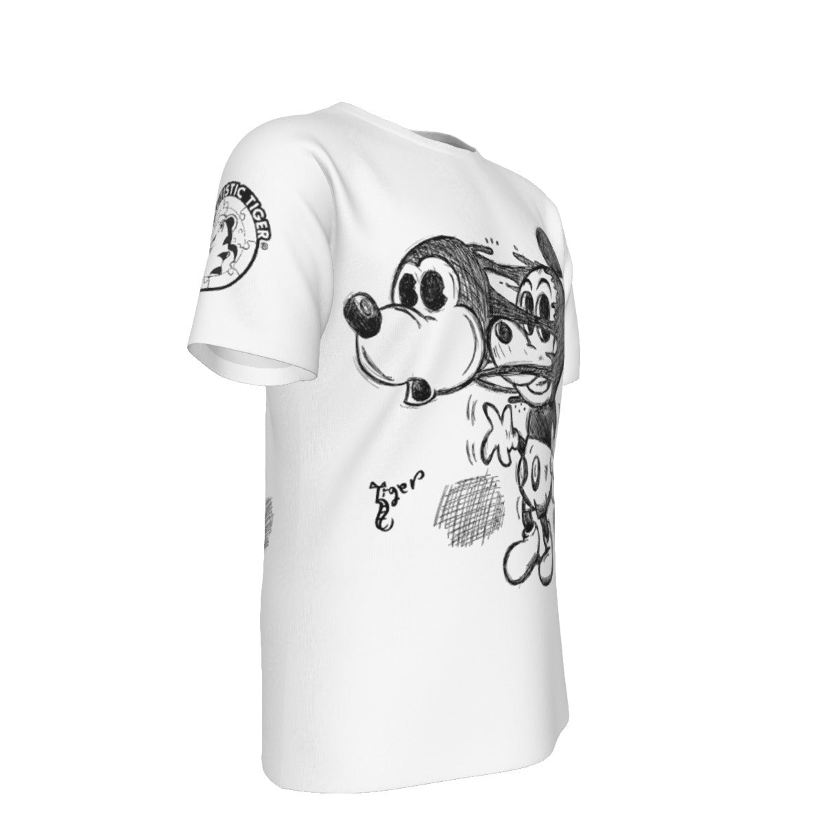 Mickey Face Off Shirt - White