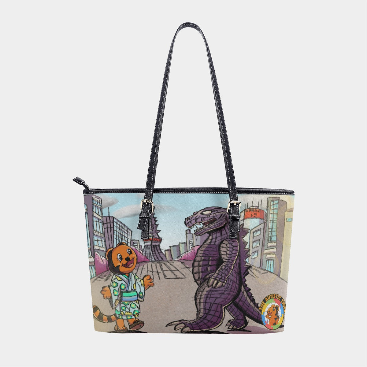 Large Tote - The Autistic Tiger Tokyo - PU Leather