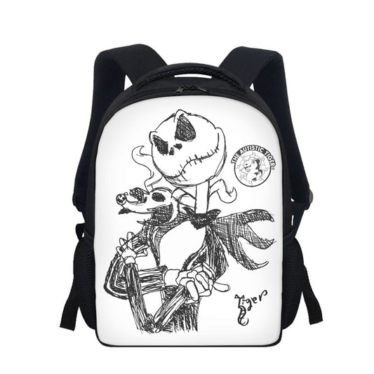 Student Backpack - Jack Skellington - White