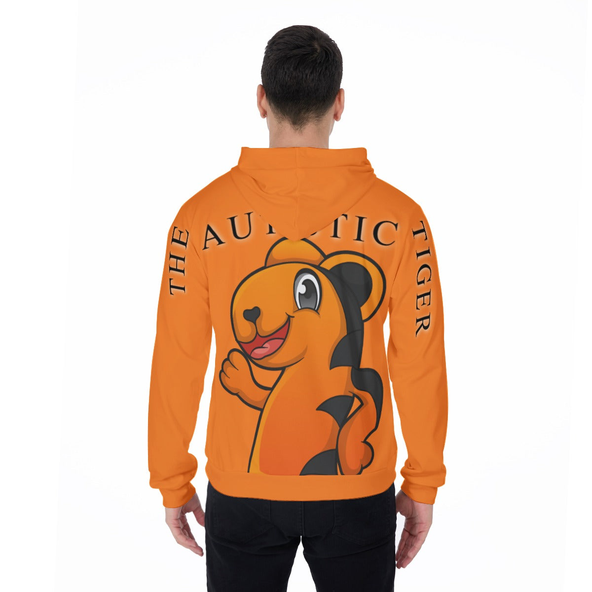 The Autistic Tiger Hoodie - Orange