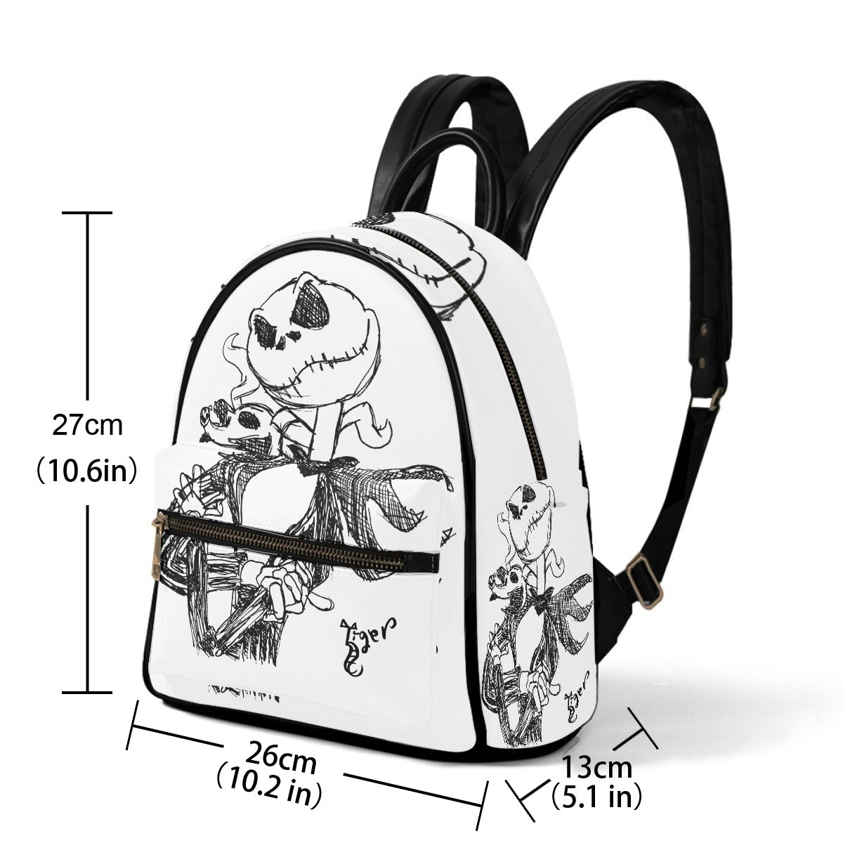 Small Backpack - Jack Skellington - White