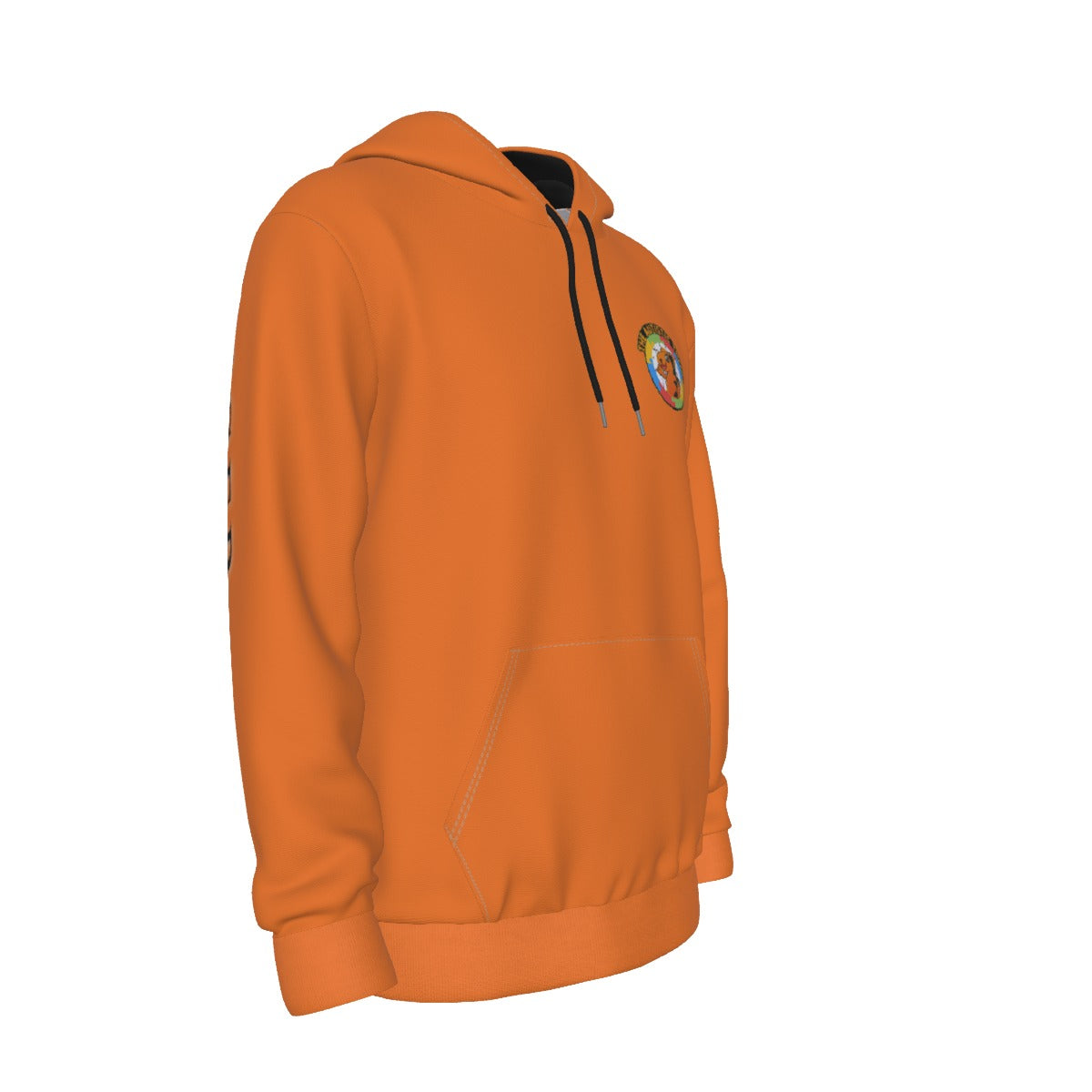 The Autistic Tiger Hoodie - Orange Fleece Lined