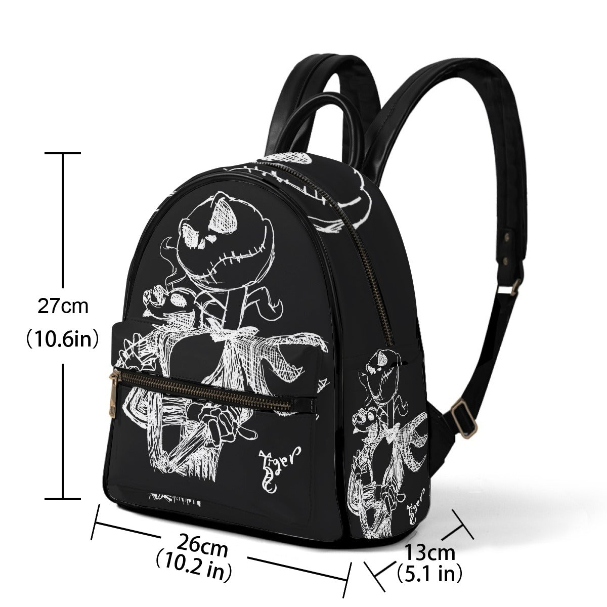 Small Backpack - Jack Skellington - Black