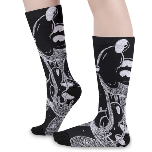 Socks - Mickey Face Off - Black