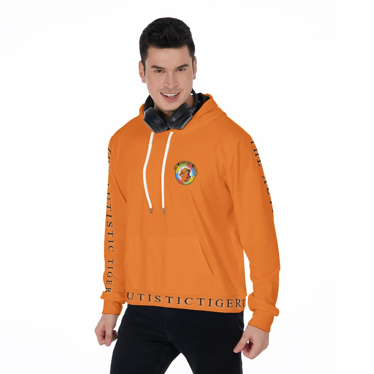 Mickey Face Off Hoodie - Orange