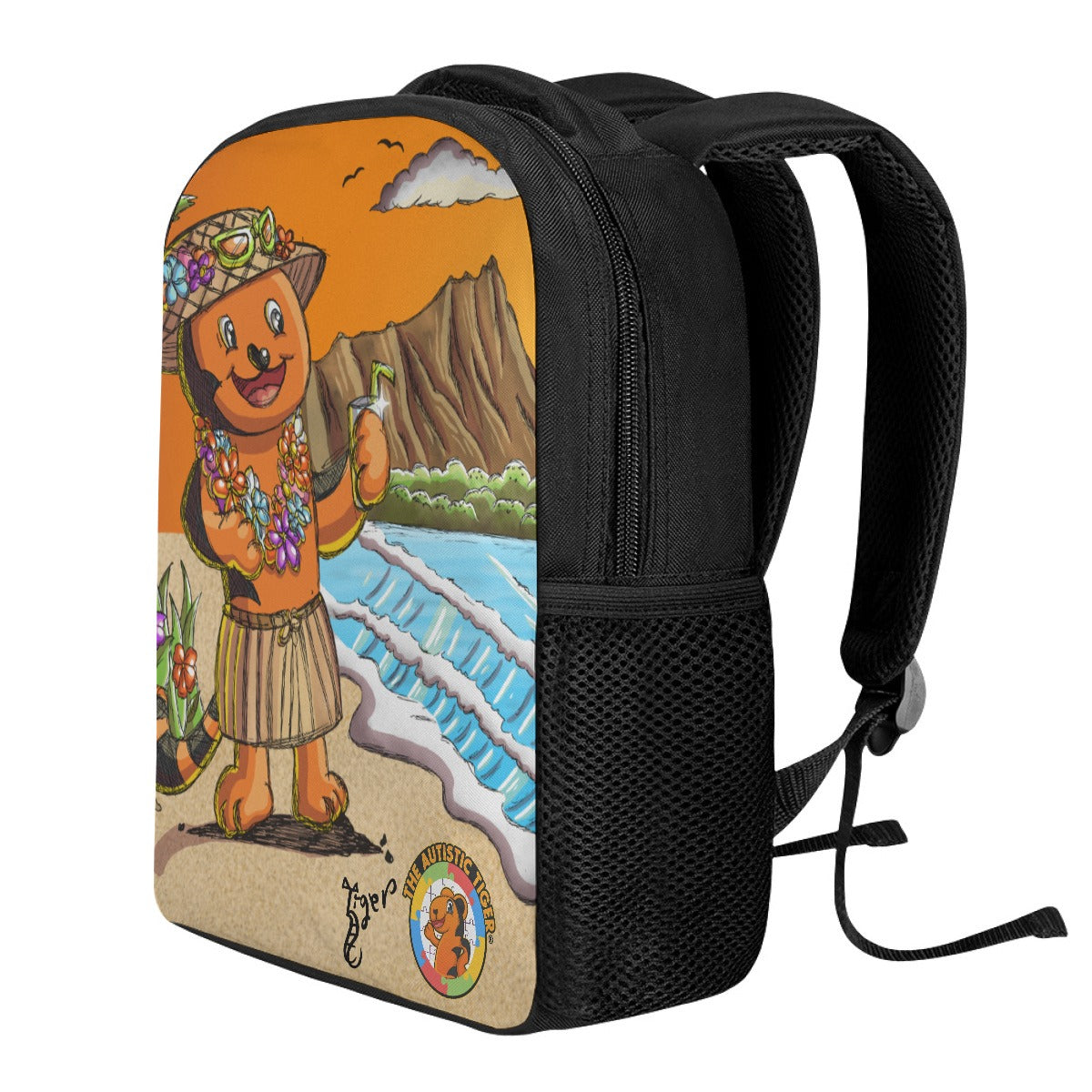 Student Backpack - The Autistic Tiger Hawaii