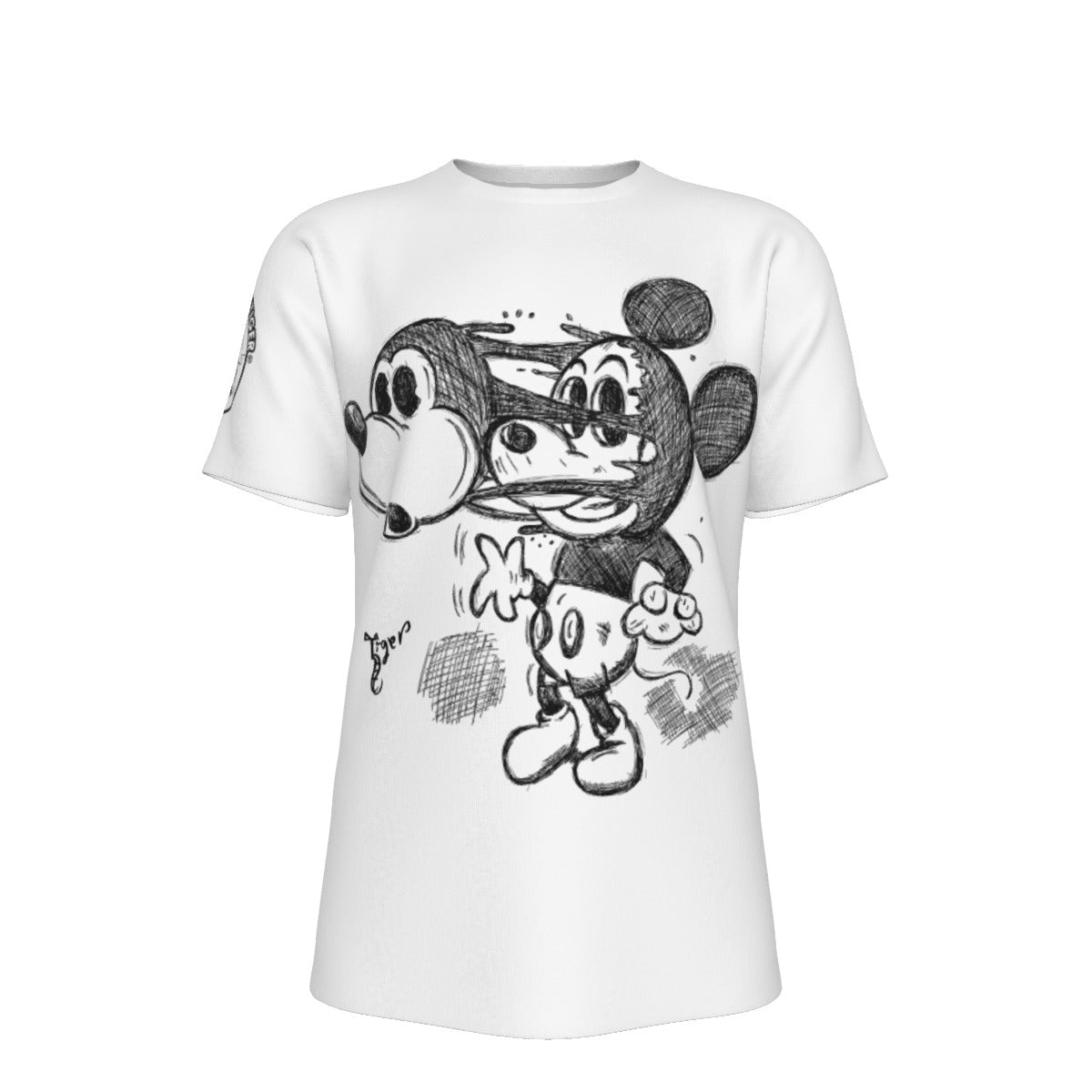 Mickey Face Off Shirt - White