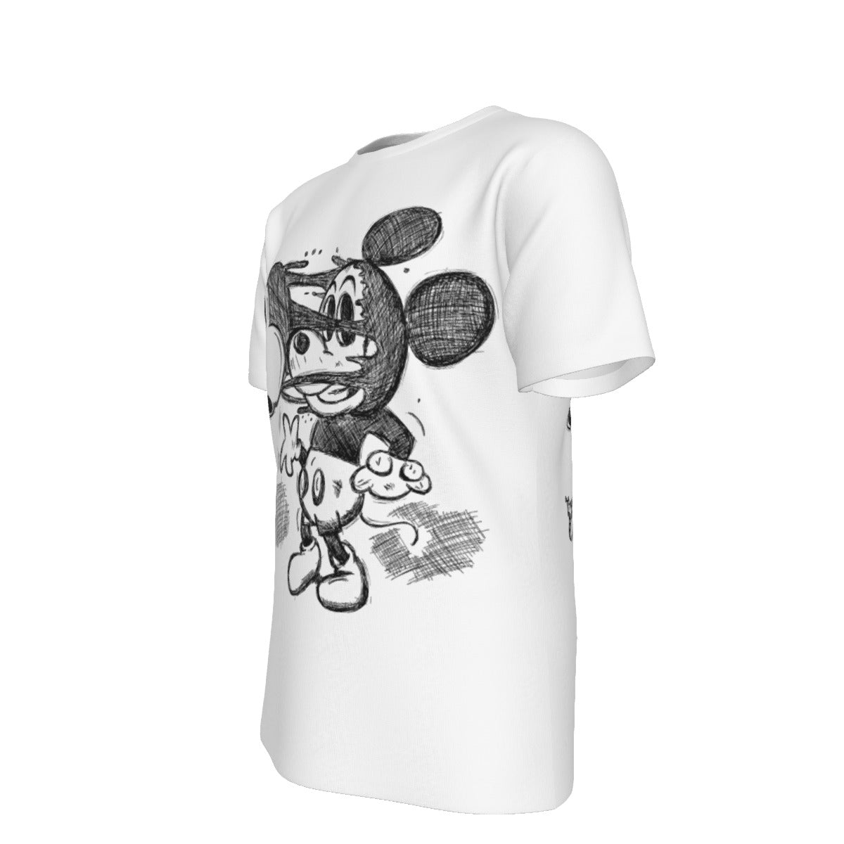 Mickey Face Off Shirt - White