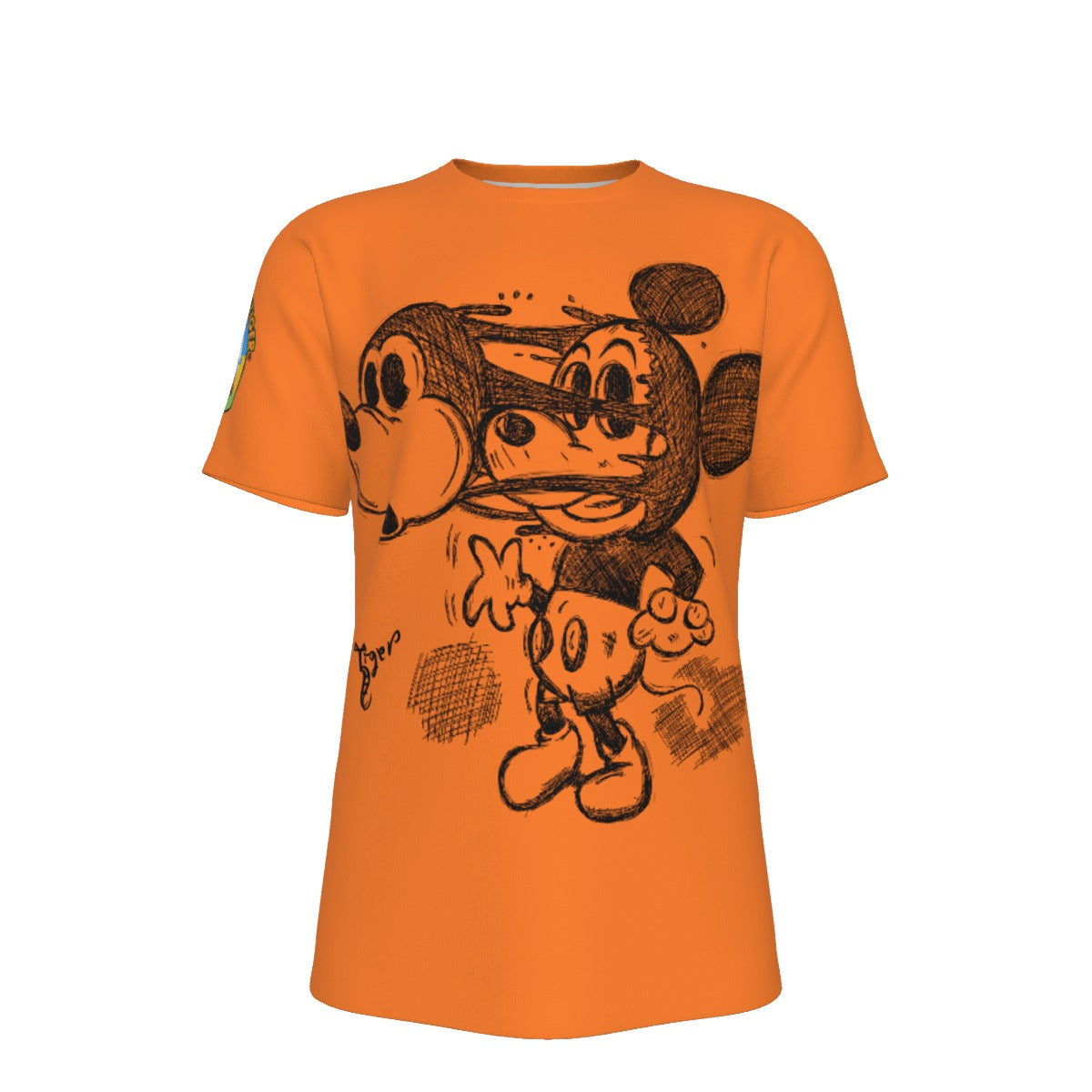 Mickey Face Off Shirt - Orange