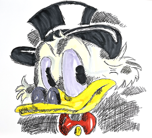 Scrooge McDuck - 11x17 Character Drawing