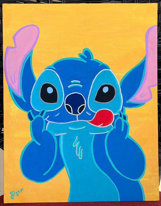 11x14 Painting of Stitch