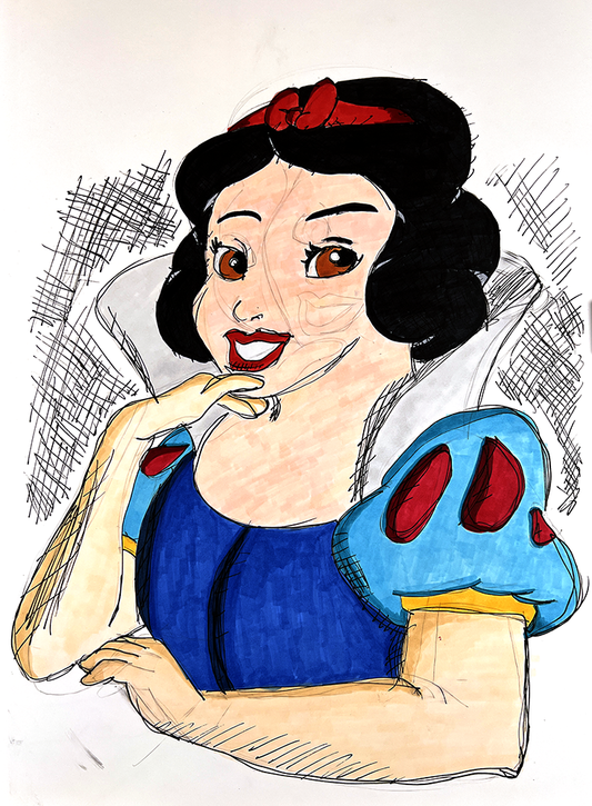 Snow White - 11x17 Character Drawing