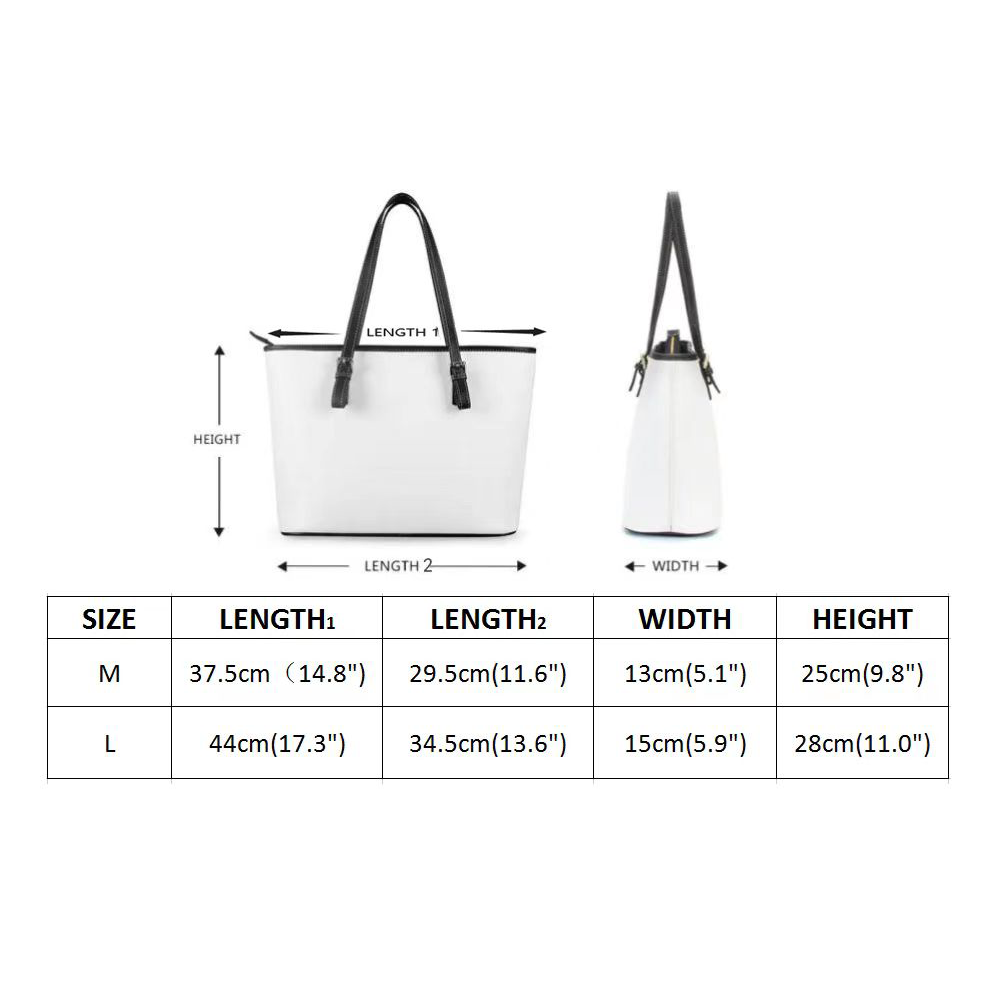 Large Tote - Mickey Face Off - White PU Leather