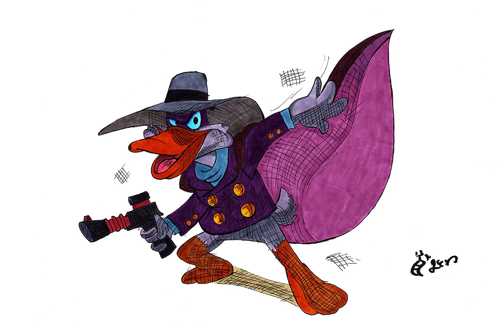 Darkwing Duck - 11x17 Character Drawing