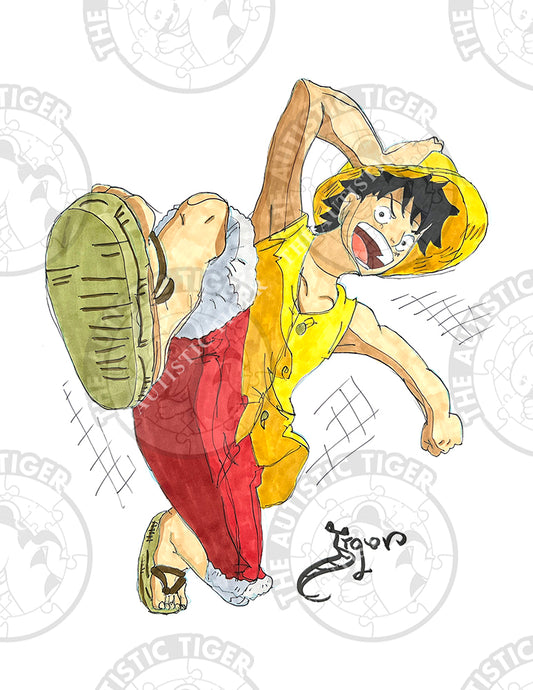 Art Print - A5 Monkey D. Luffy - One Piece