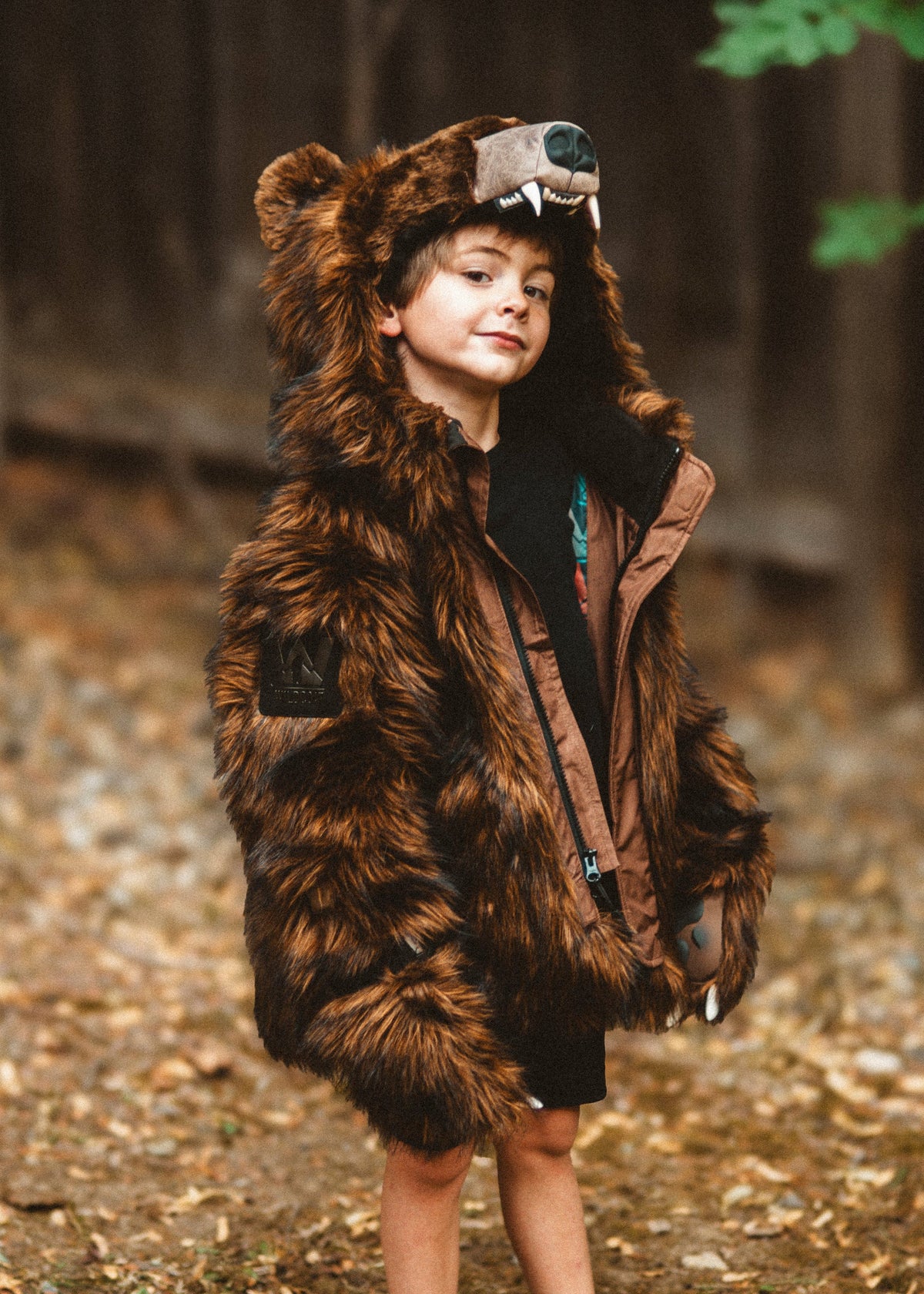 KIDS' GRIZZLY BEAR COAT, v6