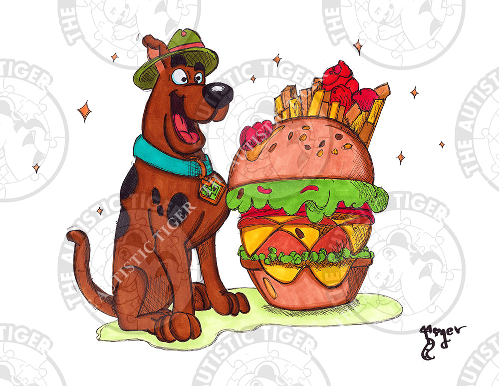 Art Print - C19 Scooby Doo Hamburger