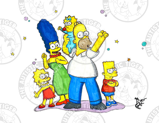 Art Print - C27 The Simpsons Family