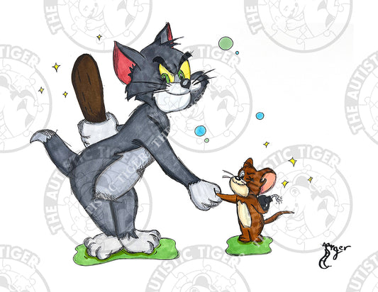 Art Print - C38 Tom and Jerry Handshake